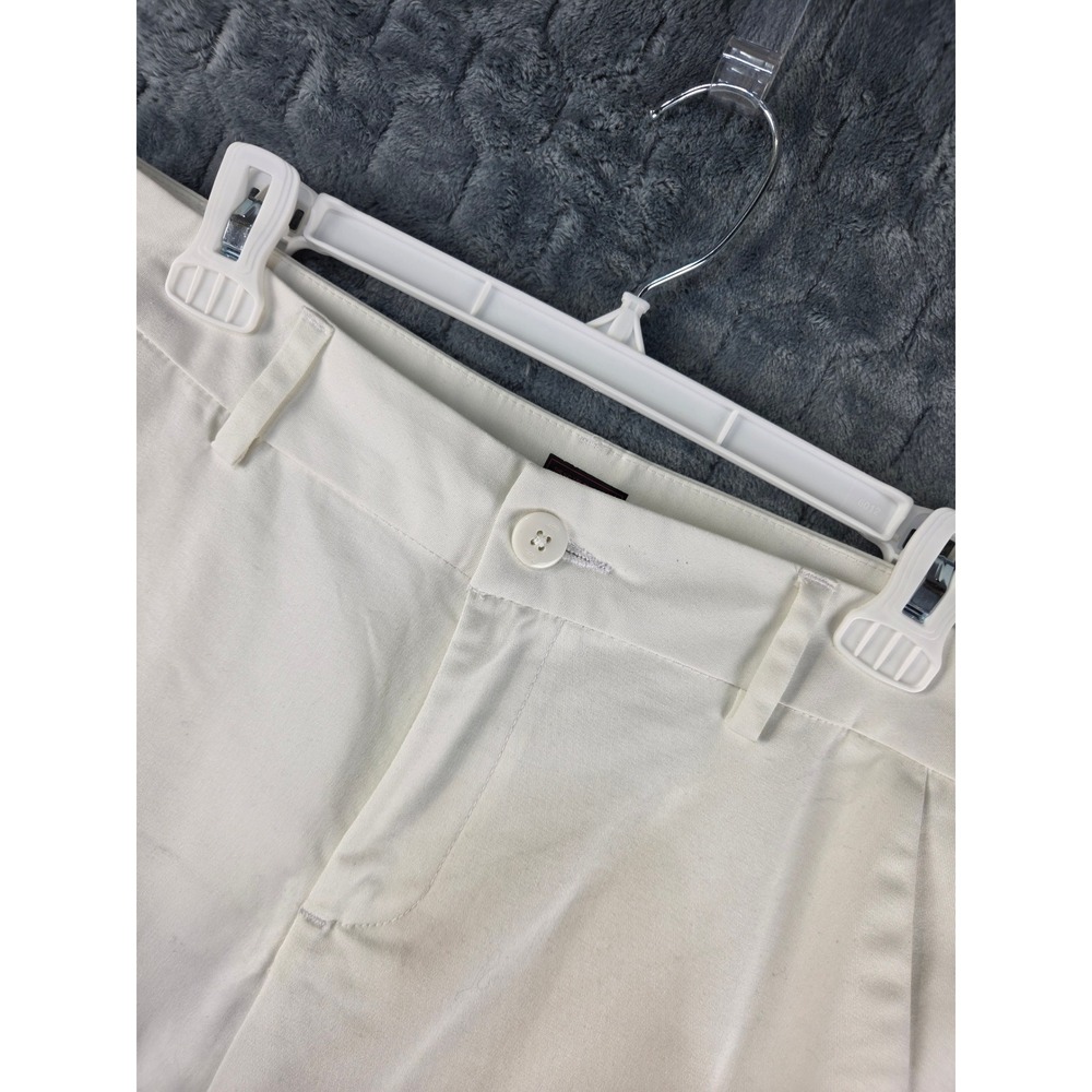 Lee Wrinkle Free Straight Leg Chinos Off-White Smarter Fit Pants Womens 8 Short